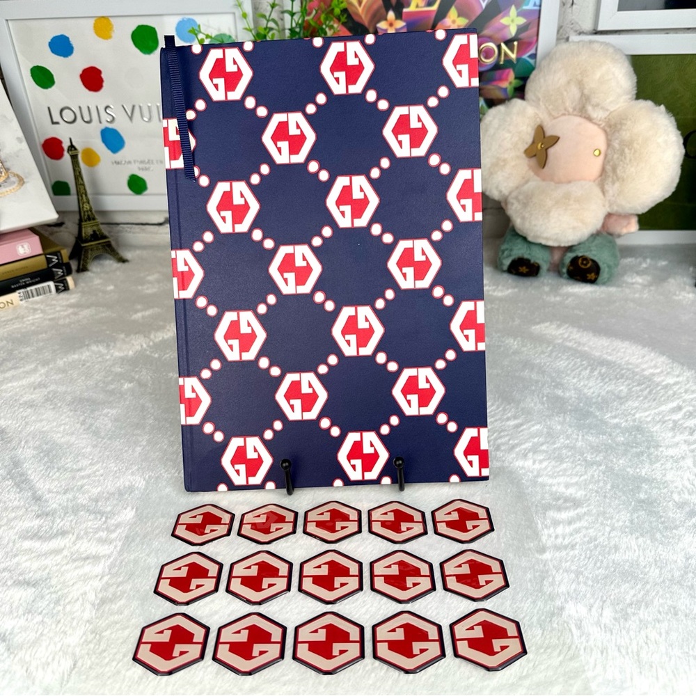Gucci Notebook WITH Stickers SET NEW!!